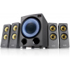 POŠKODENÝ OBAL - FENDA F&D repro F7700X/ 4.1/ 80W/ čierne s RGB/ BT5.0/ FM rádio/ USB prehrávanie/ optický vstup/ diaľkové ovlád