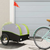 vidaXL Vozík za bicykel, čierno zelený 45 kg, železo 94130