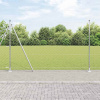 zahrada-XL Plot s stĺpmi Strieborná 1.6 x 10 m Ocel potiahnutá PVC 3353781