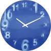 NEXTIME Dizajnové nástenné hodiny 3077bl Nextime 3D 39cm