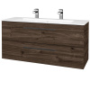 Dreja Umývadlova skrinka GIO SZZ2 120 - D25 Teak / Úchytka T06 / D25 Teak