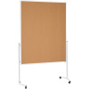 magnetoplan moderačné tabule 2111124 (š x v) 1200 mm x 1500 mm korok hnedá obojstranne použiteľné, vrátane koliesok, nástenka 2111124; 2111124