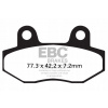 Brzdové doštičky EBC FA086V V-PAD (súprava na 1 kotúč)