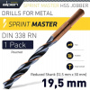 Vrtak Alpen HSS Sprint Master do kovu 19,5mm (Všetky vrtáky ALPEN sa vyrábajú v Rakúsku v najmodernejších závodoch podľa najvyšších štandardov kvality pod najprísnejšou kontrolou kvality.)