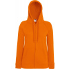 Fruit of the Loom F.O.L. | Lady-Fit LW Hooded Sweat Jacket Dámska mikina s kapucňou_16.215 Farba: orange, Veľkosť: M