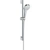 HANSGROHE Croma Select S sprchová súprava, ručná sprcha Multi 3jet EcoSmart priemer 110 mm, 65 cm sprchová tyč, jazdec a sprchová hadica 160 cm, biela/chróm, 26561400