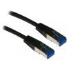 XtendLan PK_6ASFTP0025black patch, Cat6A, SFTP, LS0H, 0,25m, černý