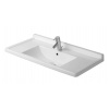 Duravit Starck 3 Umývadlo, 85x49 cm, s prepadom, s otvorom na batériu, WonderGliss, biela 03048000001