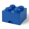LEGO® úložný box so šuplíkom 250x250x180mm modrý