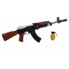 Detská zbraň - Kalashnikov pušky AK-47 + Laser + guličky + baterka (Detská zbraň - Kalashnikov pušky AK-47 + Laser + guličky + baterka)