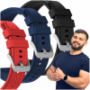 Sada: 3x remienok na Samsung Galaxy Watch 7 40 mm smartwatch náramok 20 mm