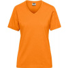 James & Nicholson | JN 1807, Dámske prac. tričko z bio bavlny, oranžová, 4XL