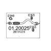 Výfukové potrubie MTS 01.20025 MTS MTS01.20025