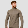 Bežecká mikina 1/2 Zip Pulse Vetiver - GymBeam Veľkosť: L 97996-3-L