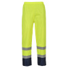 Portwest H444 HI-VIS CLASSIC RAIN Nepremokavé nohavice M, Fluorescenčno žltá-Námornícka modrá