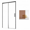 Sprchové dvere - Idea Black DWJ 120 L hnedé dvere do sprchy (Sprchové dvere - Idea Black DWJ 120 L hnedé dvere do sprchy)