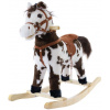 Hojdací koník so zvukmi a pohybmi - hnedý/biely