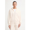 Calvin Klein mikina s kapucňou dámska bavlnená LV044G215G béžová XS