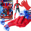 SPIDERMAN SADA 2v1 RUKAVICA VYSTREĽOVAČ SIETE ŠÍPKY FIGÚRKA SPIDERMANA