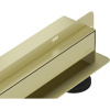Mexen Flat Wall, sprchový žľab na stenu 2v1, 70 cm, zlatá matná, 1A30070