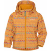 Dětská zateplená softshellová bunda Didriksons Dellen Waveprint orange Velikost: 90