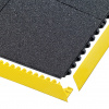 Čierna gumová rohož Cushion Ease Solid Nitrile GSII FR - dĺžka 91 cm, šírka 91 cm, výška 1,9 cm
