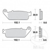 TRW Brzdové doštičky Sinter SV TRW Alternative: 7377040 pre Honda VT750 C2 RC44 , Aero 1997-2002
