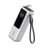 Powerbank Anker 25000 mAh, 165 W s káblom USB-C strieborná