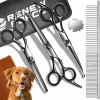 Profesionálne nožnice na strihanie psov a mačiek, čierne, sada s puzdrom a hrebeňom