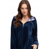 Dámsky župan s kapucňou Luna 389 3XL - Indigo / 3XL