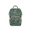 KikkaBoo Prebaľovací batoh Siena Luxe Secret Garden Deep Green