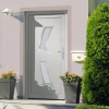 Vchodové dveře bílé 108 x 200 cm PVC Bílá 3187929
