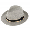 Fiebig - Headwear since 1903 Letné šedý fedora klobúk od Fiebig - Traveller Toyo Melange Veľkosť: 57 cm (M)