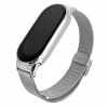 Remienok ChronSmarta pre Xiaomi Mi Smart Band 8, 9 a 10 strieborný náhradný remienok