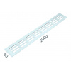 SRL - ALFA vetracia mriežka 60 x 2000 mm BIL - biela lesklá (RAL 9010) | MP-KOVANIA.sk