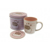 CurePink Dárkový set v plechové krabičce Pusheen Marshmallow hrnku GP85551 370 ml