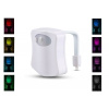 VERK Farebné LED svetlo na toaletu so senzorom pohybu - 8 farieb