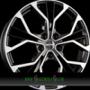 GMP MATISSE 7,5x19 5x108 ET45.00 black diamond