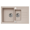 Alveus ROCK 70 kuchynský granitový drez so sifónom 78x48 - G-51 Beige 1090954