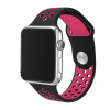 Bomba Športový silikónový remienok pre Apple Watch Veľkosť ciferníka Apple watch: 38/40/41mm, Farba remienku: Čierna - silno ružová SN10-38_41MM-BLACK_ROSE