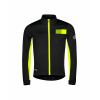 Detská bunda FORCE FROST KID softshell, čierno-fluo 128-140