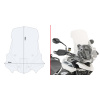 D6415ST plexi čiré Triumph Tiger 900 (20-21) ,vxš590x420 mm, o 125 mm vyšší než orig.
