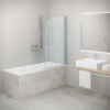 Roth Vanová zástěna DV1 140x85 cm stříbro 657-8500000-01-02