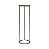 Kvetinový stolík kovový Lafiora 80 cm čierny