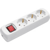 Prodlužovací kabel s ovládacím vypínačem, bílý, 3polohový