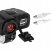 MOTOCYKLOVÁ NABÍJAČKA 2x USB WOLTOMIER TEPLOTA