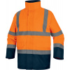 DELTA SPEED2 / Unisex teplá nepremokavá parka 5v1 - fluo oranžová / nám. modrá XL
