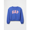 GAP Detská mikina oversize s logom Tmavo modrá XL Tmavo modrá Tmavo modrá