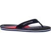Tommy Hilfiger Nízka obuv do mesta Flag Print Flip Flop Čierna