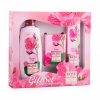 Rose of Bulgaria sprchový gél s ružovou vodou 330 ml + toaletné mydlo s ružou 100 g + krém na ruky s ružovou vodou 75 ml, pre ženy